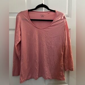 Plain Light Pink Full Sleeve Shirt